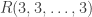 R(3,3,\dots,3)