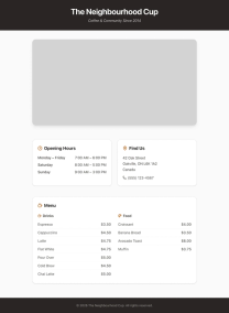 Страница кофейни, сгенерированная DeepSeek V4 Pro — правый запуск