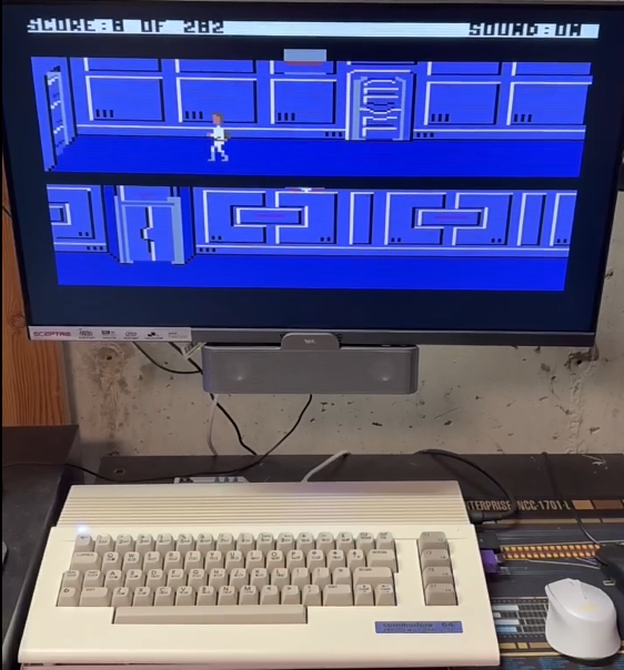 AGI-64 работает на реальном железе Commodore 64