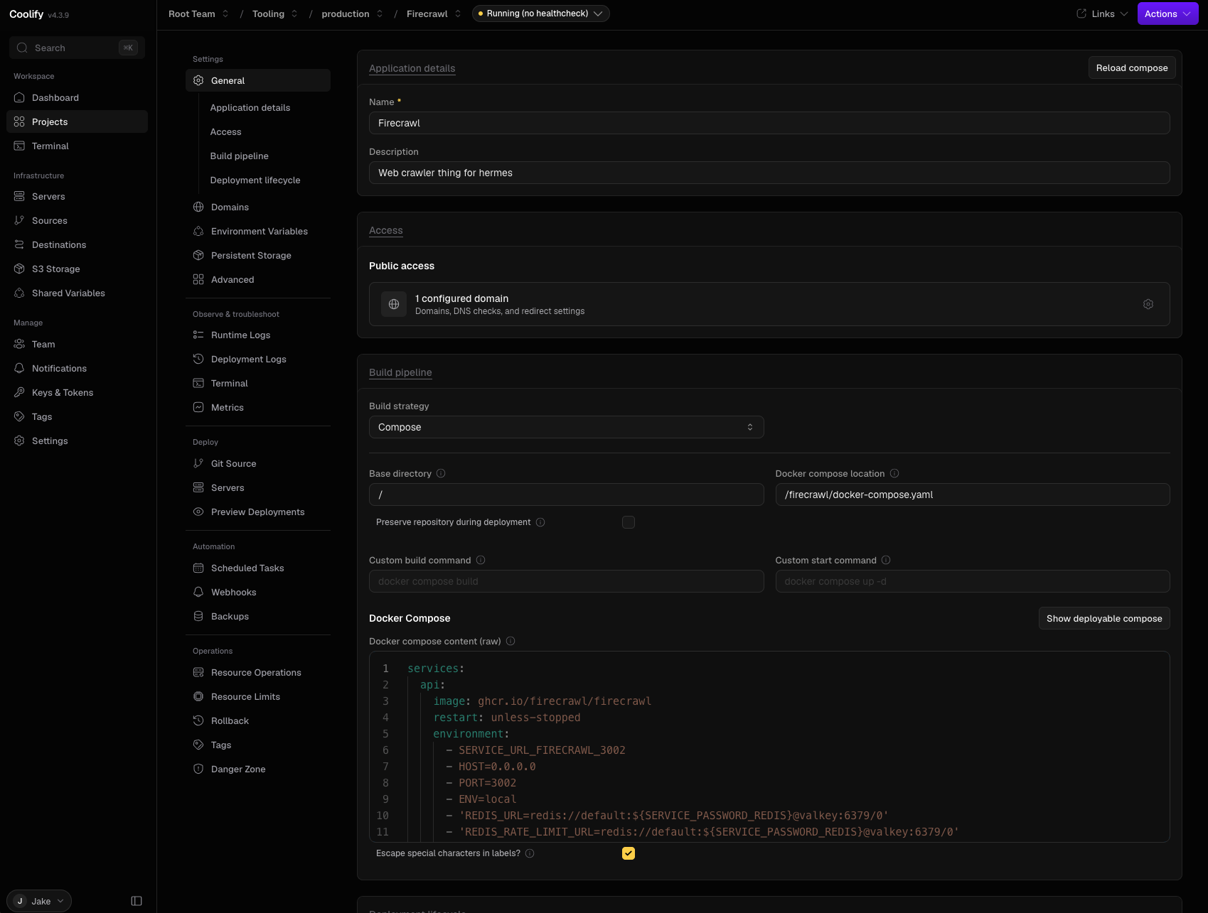 Сервис Firecrawl и Docker Compose