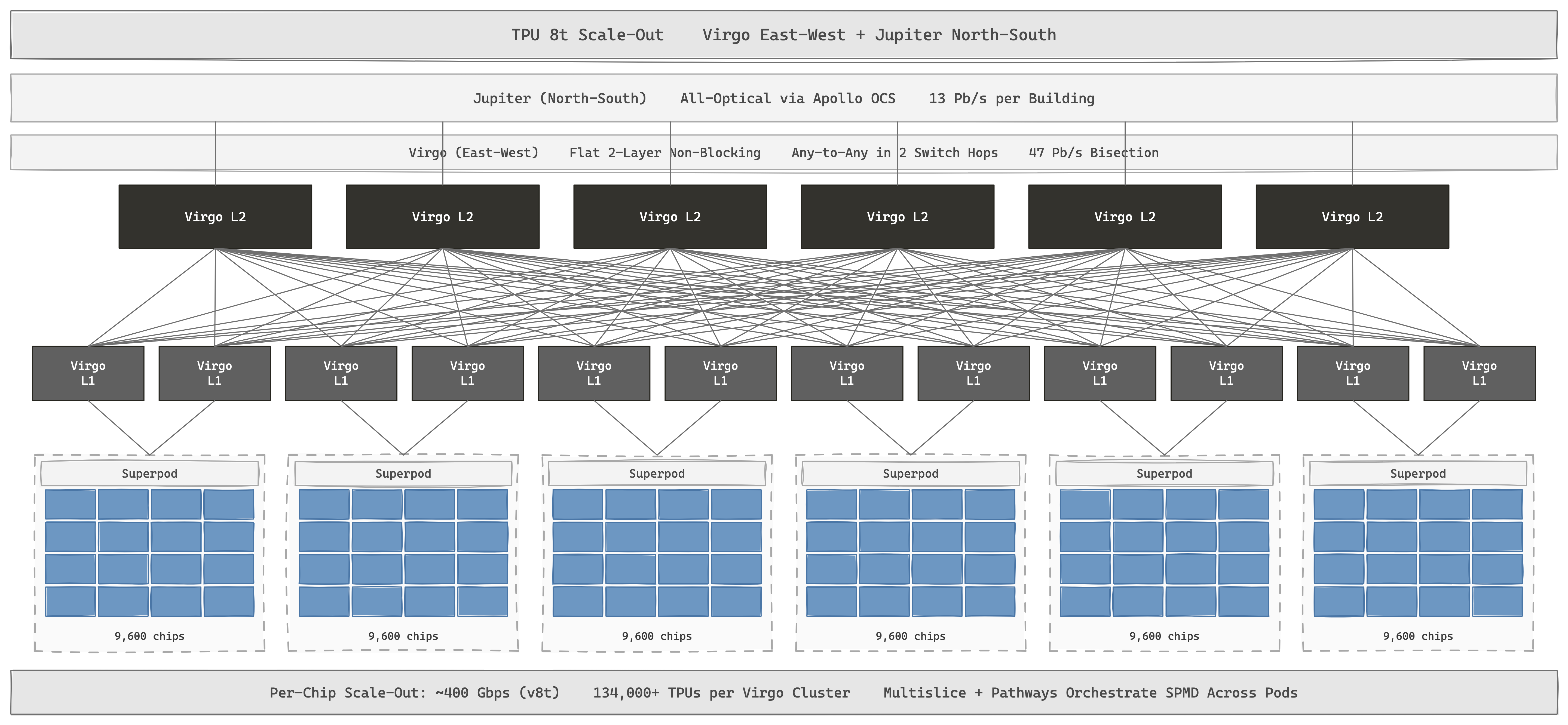 TPU 8t scale-out