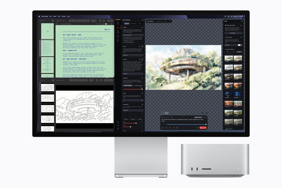 Mac Studio с Draw Things
