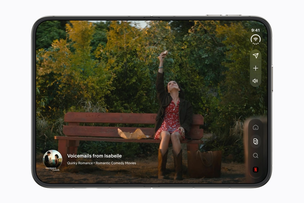 Интерфейс приложения Netflix показан на iPhone Duo