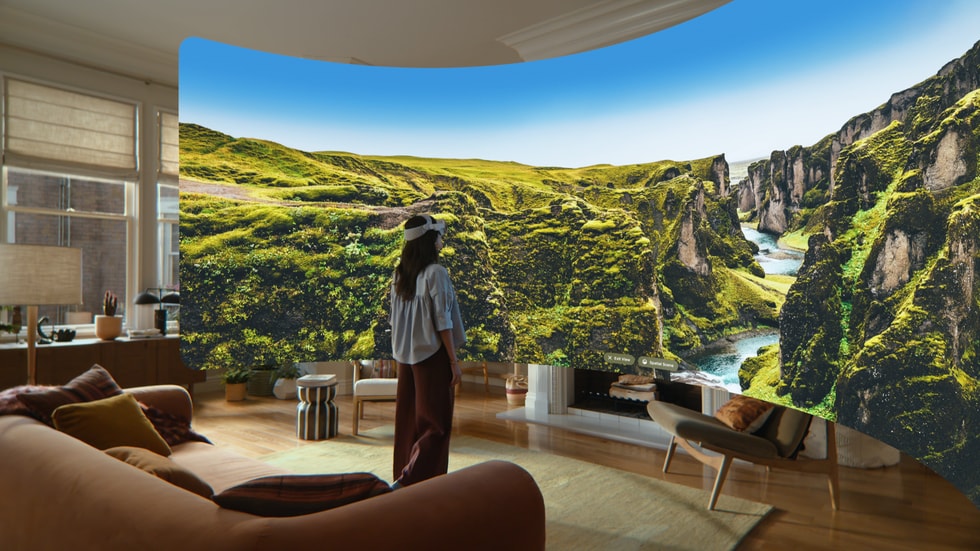Показано новое окружение Apple Vision Pro с панорамами