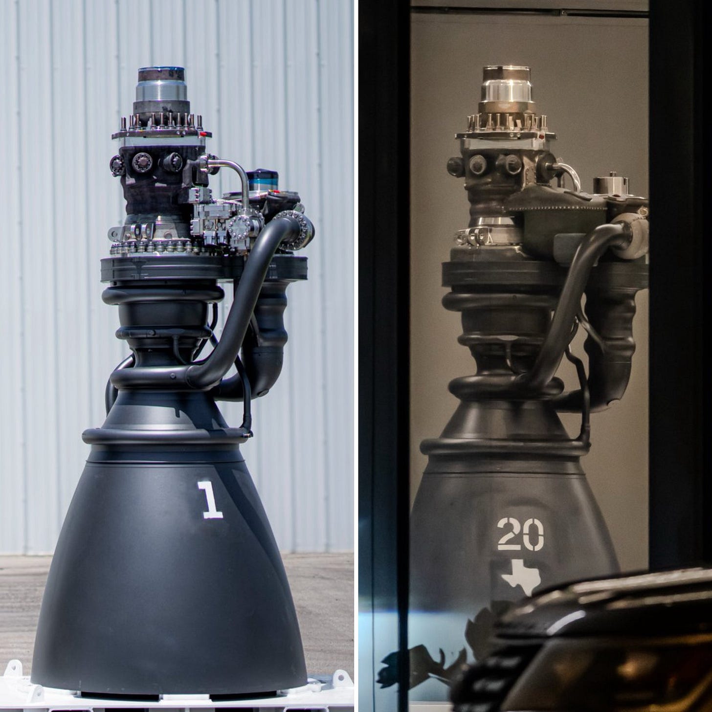 Болтовой фланец Raptor 3, который позже был удалён