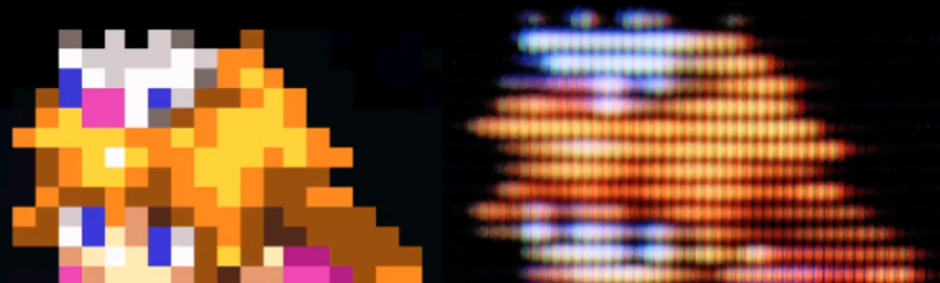 Сравнение спрайтов на экране Nintendo