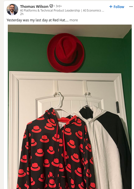Мой последний день в Red Hat.