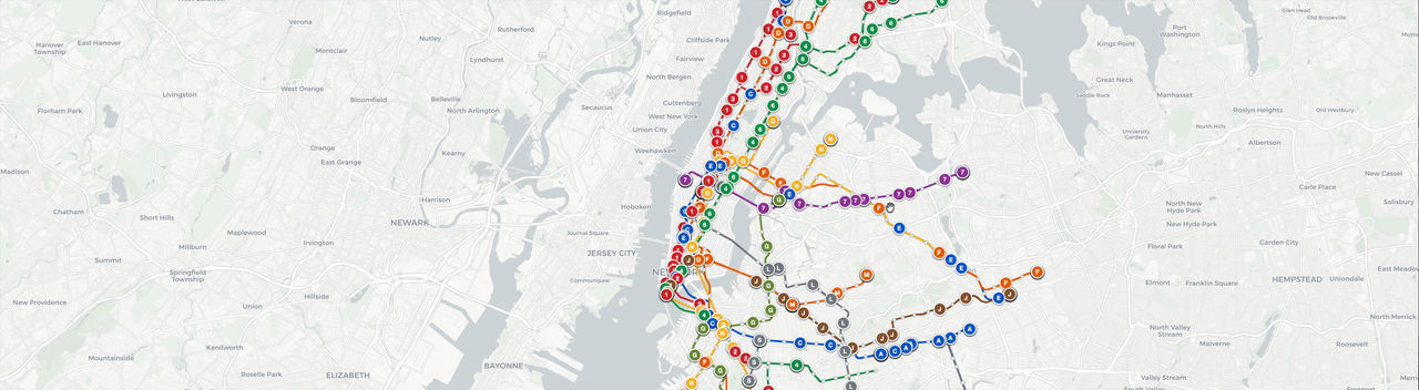 NYC Subway live map