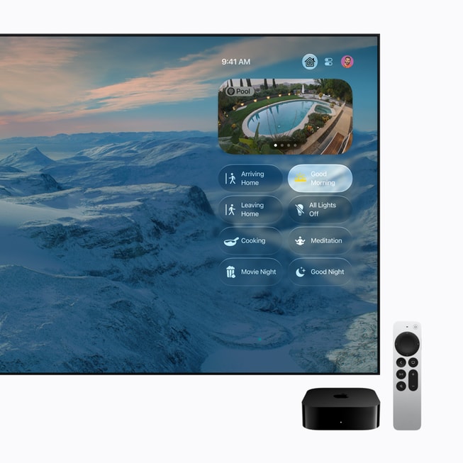Apple TV 4K выводит элементы управления умным домом пользователя