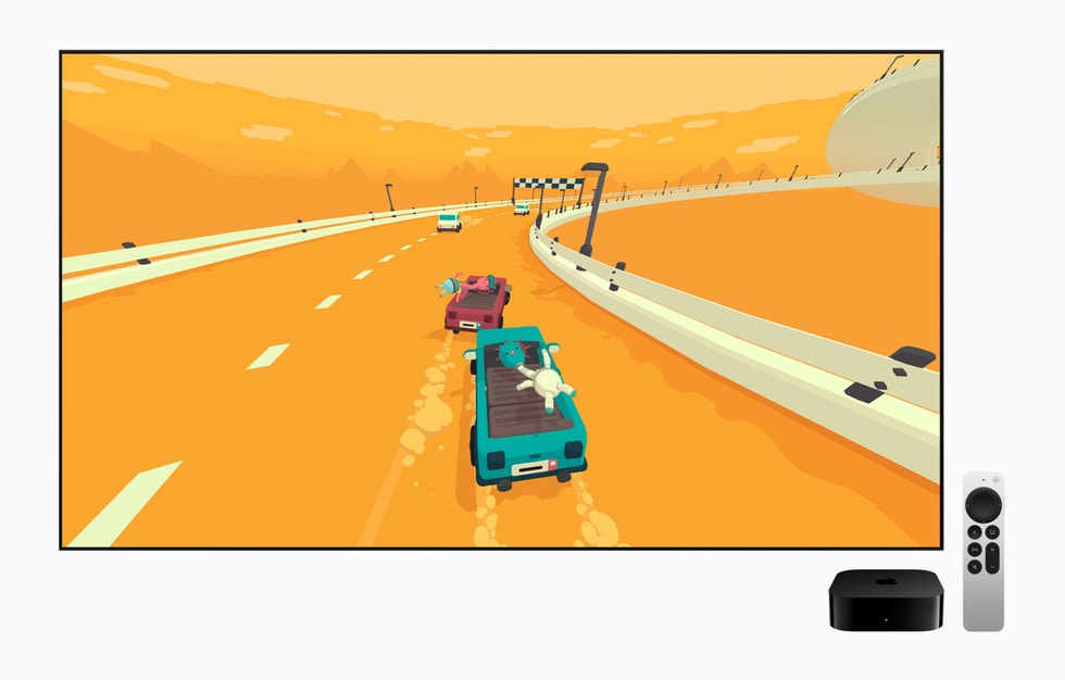Apple TV 4K показывает экран Apple Arcade