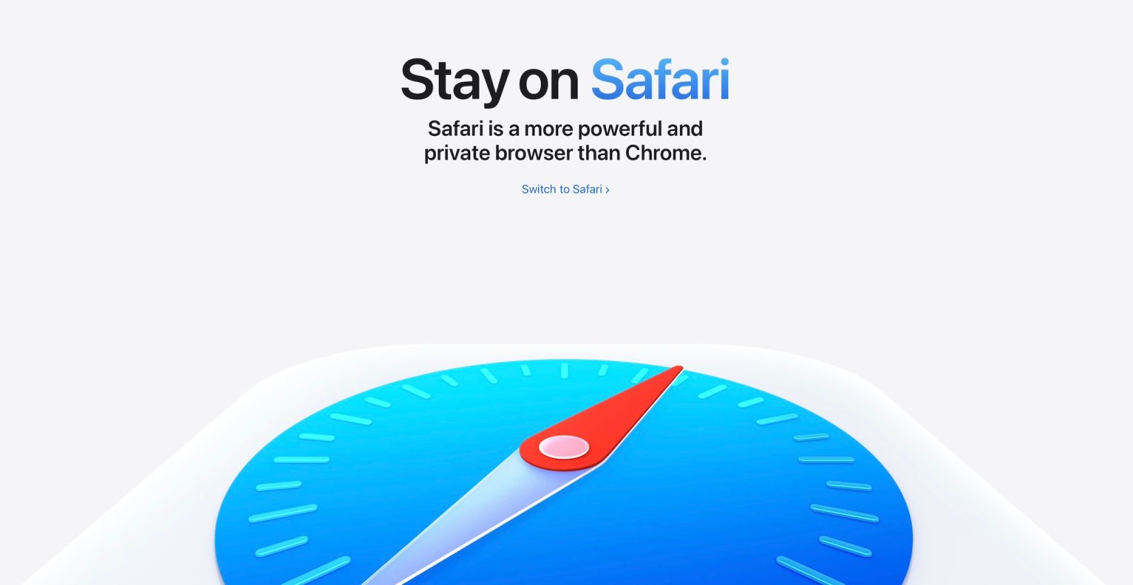 Safari vs Chrome кампания Apple