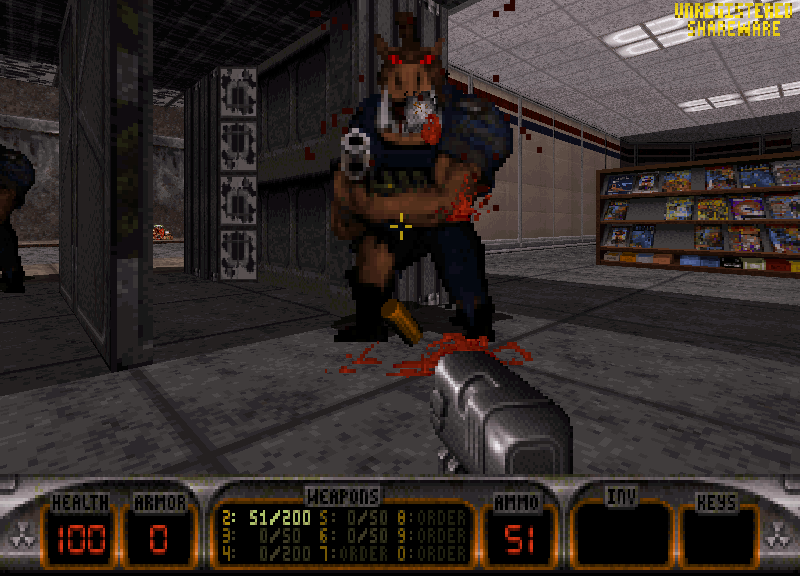 Pig Cop в магазине в Duke Nukem 3D
