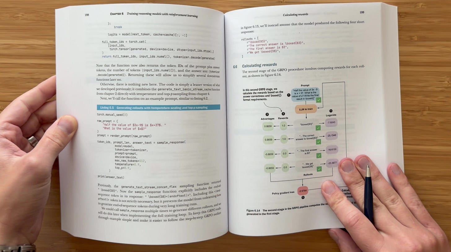 Обложка книги 'Build a Reasoning Model (From Scratch)' в цвете